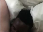 Penetrating her wet pussy with his big black dong